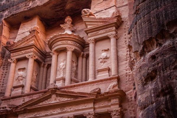 itinerari di viaggio in Giordania: il Khazneh di Petra