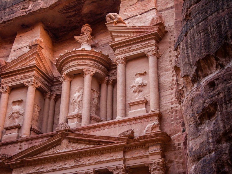Il Khazneh di Petra in Giordania