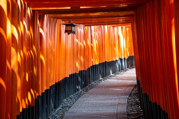 Il santuario scintoista Fushimi Inari a Kyoto in Giappone